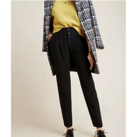 Anthropologie Pants - Anthropologie SASHA BUTTON-FLY TAPERED Pants